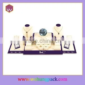 Luxurious Rotating Diamond Wooden Jewelry Display/Display Stand/Necklace Jewelry Display(WH-0388) thumbnail-1