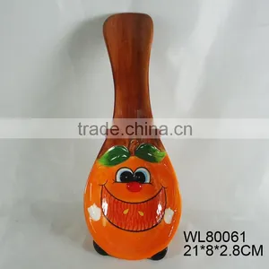 Decorative Ceramic Spoon Holder With Lemon Painting thumbnail-6