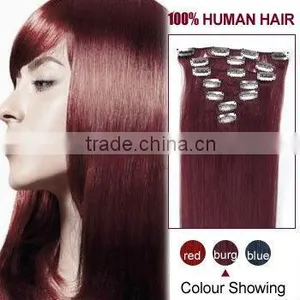 Clip on Hair Extension/100% Human Hair/hair Extension/clip-in Human Hair/clip Hair/hair Products thumbnail-1