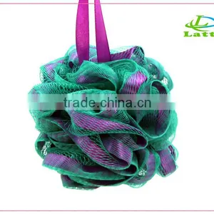 Promotional Multicolor Body Rubbing Ball Baby Bath Sponges PE Mesh Bath Sponge Mesh Sponge thumbnail-6
