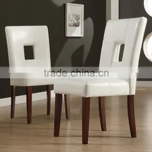 DC-2521 White Faux Leather Side Chairs thumbnail-2