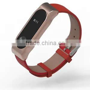 MIJOBS Replacement Bracelet For Xiaomi Mi Band 2 Genuine Leather Wristband thumbnail-5