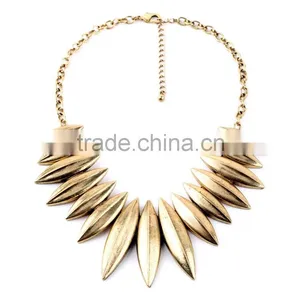 OEM/ODM Manufacture 2016 Vintage Leaf Pendant Necklace thumbnail-1