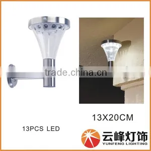 Hight LUMEN 13 LED Stainless Steel Solar Wall Light Solar Fence Light Solar Light thumbnail-1