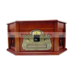 Rain Lane Antique Multi Function Variable Speed Turntable Vinyl Record Player thumbnail-2