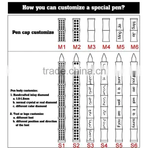 China Manufacturer Product Luxury Diamond Pen Gold thumbnail-4