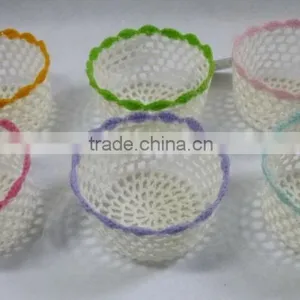 Crochet Mini Basket Round thumbnail-1