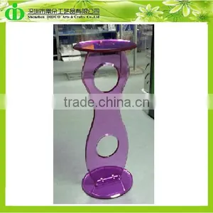 DDL-0024 Luxury Color Clear Acrylic Pedestal Stands for Flowers, Wholesale Acrylic Pedestal Table thumbnail-3