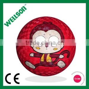 Promotional Cartoon Rubber Playground Ball thumbnail-3