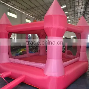 Residential 420D Nylon Pink Indoor Mini Bouncy Castle Folding Baby Bouncer Inflatable Toys for Kids thumbnail-2