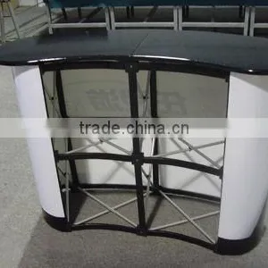 Promotional Aluminum Material Collapsible 2*2 Pop up Advertising Desk thumbnail-1