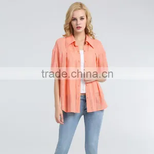 2016 Fashion Women Three Quarter Sleeve Shirts thumbnail-1