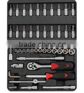 46pcs 1/4" Dr. Socket Wrench Set thumbnail-1