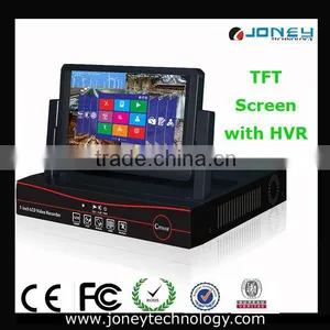 All In One 7 Inch TFT Monitor 6CH 960H DVR 720P Hybrid CCTV NVR thumbnail-1