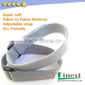 Super Soft Back to Back Loop Velvet Fabric Fastening Strap With Buckle thumbnail-2