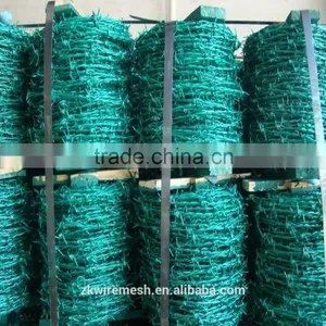 Zinc Coated 4 Barbed Points 14 Gauge High Quality Barbed Wire ( Factory ) thumbnail-4