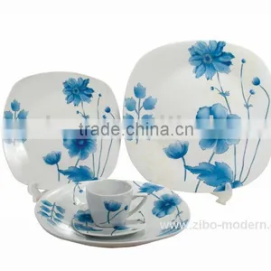 20pcs Set of Fine Porcelain Dinner Set With Imprinting thumbnail-1