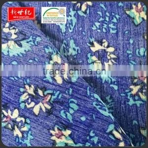 Oeko-tex Standard 30*24 135gsm Print Crinkle Rayon Fabric, Plain Crepe Viscose Fabric thumbnail-4