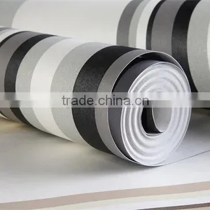 Classic Non Woven Colorful Stripe Wallpaper Pink thumbnail-5