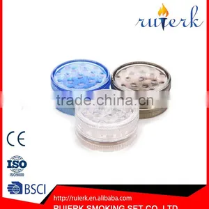 EK-858 Hot 6cm*2.4cm 3 Piece Plastic Tobacco Grinder Herb Grinder thumbnail-2