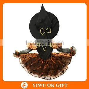 Polyester Witch Lace Cosplay Costume For Kids thumbnail-2