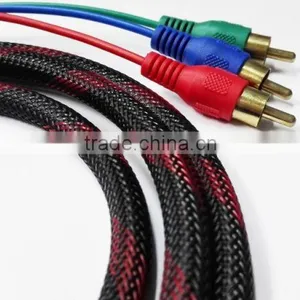 2M HDMI to 3RCA Cable With Nylon Net thumbnail-1