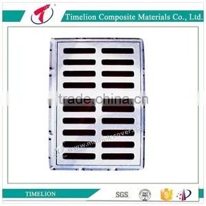Wholesale Flexible Custom FRP Plastic Road Driveway Drainage Grates Gully Gratings Drainage Grating Road Grate thumbnail-1