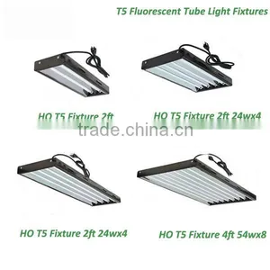 T5 HO 2FT/4FT(24w/54w)x4/6/8 Fluorescent Fixture Garden Lighting thumbnail-1