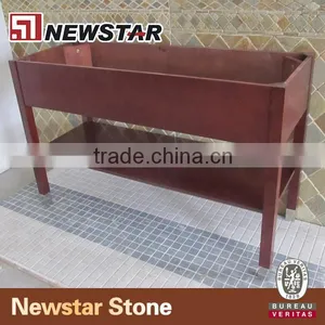 Bath Vanity, Hotel Wooden Base, Corner Vanity Cabinet thumbnail-1