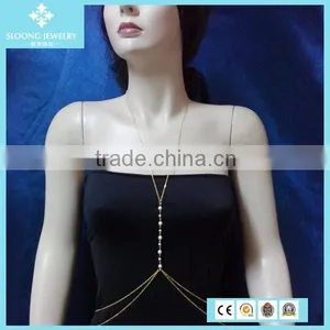 Fashion Pearl Body Chain Jewelry For Women thumbnail-2