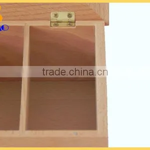 Wooden 4 Separate Green Tea Bag Storage Box thumbnail-2