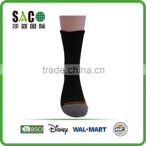 Grey and Black Yarn Doubling Foot and Jacquard Black Body Sports Socks thumbnail-4