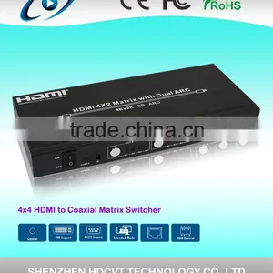 High Speed 4 by 2 HDMI Matrix With Dual ARC thumbnail-1