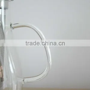 1000ml Glass Water Pot With Stainless Steel Infuser Handmade Glassware N6490 ML Glass thumbnail-3