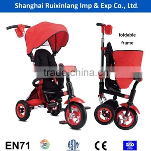 2016 High Quality Foldable EN71 Standard Children Tricycle/pedal Car thumbnail-1