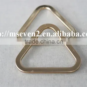 High Quality 100% Zinc Alloy Triangle Textile Garment Metal Buckles for Wholesale thumbnail-2