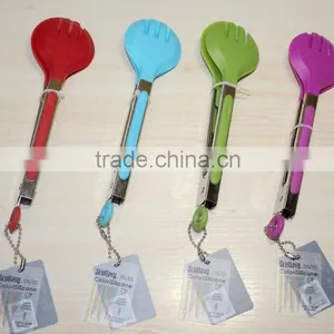 BBQ Tongs Wholesale Bbq Grill Tongs Rose Round Stainless Steel +nylon Tongs NL83 thumbnail-2