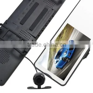 Hot Selling 4.3'' HD Dual Lens G-sensor Car Mirror DVR Camera Recorder Night Vision Rear View Christmas Gifts thumbnail-5