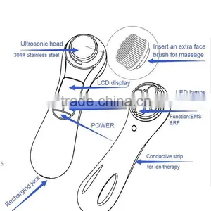 New Arrival Ultrasonic Facial Beauty Device Face Massage Tool Pigmentation Correctors thumbnail-1