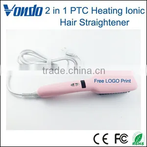 VONDO 2 in 1 PTC Heating Ionic Hair Straightener Comb thumbnail-6