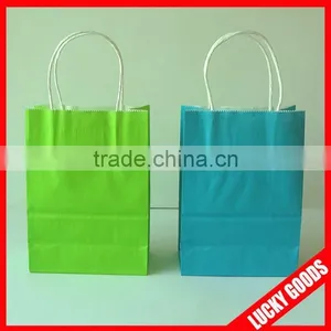 Stand up Kraft Folding Paper Shopping Bag for Garment or Gift thumbnail-2