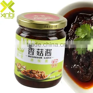 Savory Mason Jar Packed 210g Original Taste Mushroom Sauce With HACCP and FDA Certification thumbnail-2