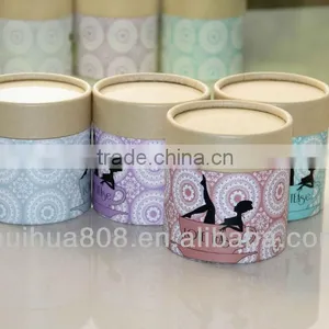 Round Printed Cardboard Tube/paper Tube/carton Tube With Lid thumbnail-2