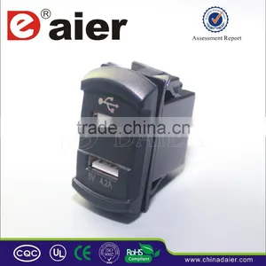 Usb Socket, 12/24VDC Input Current Car Charger Light Socket ' thumbnail-1