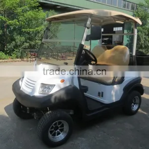 White 2 Seat Electric Golf Carts With a Small Rear Cargo thumbnail-4