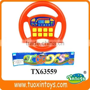 Plastic Kids Steering Wheel Toy With Light and Music thumbnail-2