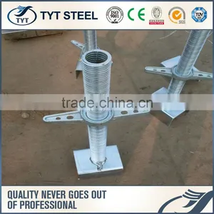 Hollow Section U Head Scaffolding Jack Base Galvanized thumbnail-1