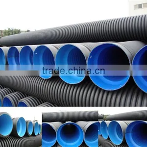 HDPE DWC Underground Drainage System Double Wall Corrugated Drainage Pipe thumbnail-2