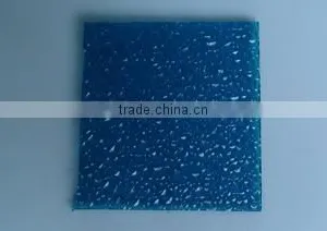 Polycarbonate Blue Embossed Sheet for Indoor Decoration thumbnail-1