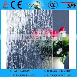 3-8mm CE Accredited Waterfall Pattern Glass 6mm thumbnail-1
